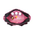 thumbnail image 3 of Baby Zebra Duffle Diaper Bag Black/Pink, 3 of 3