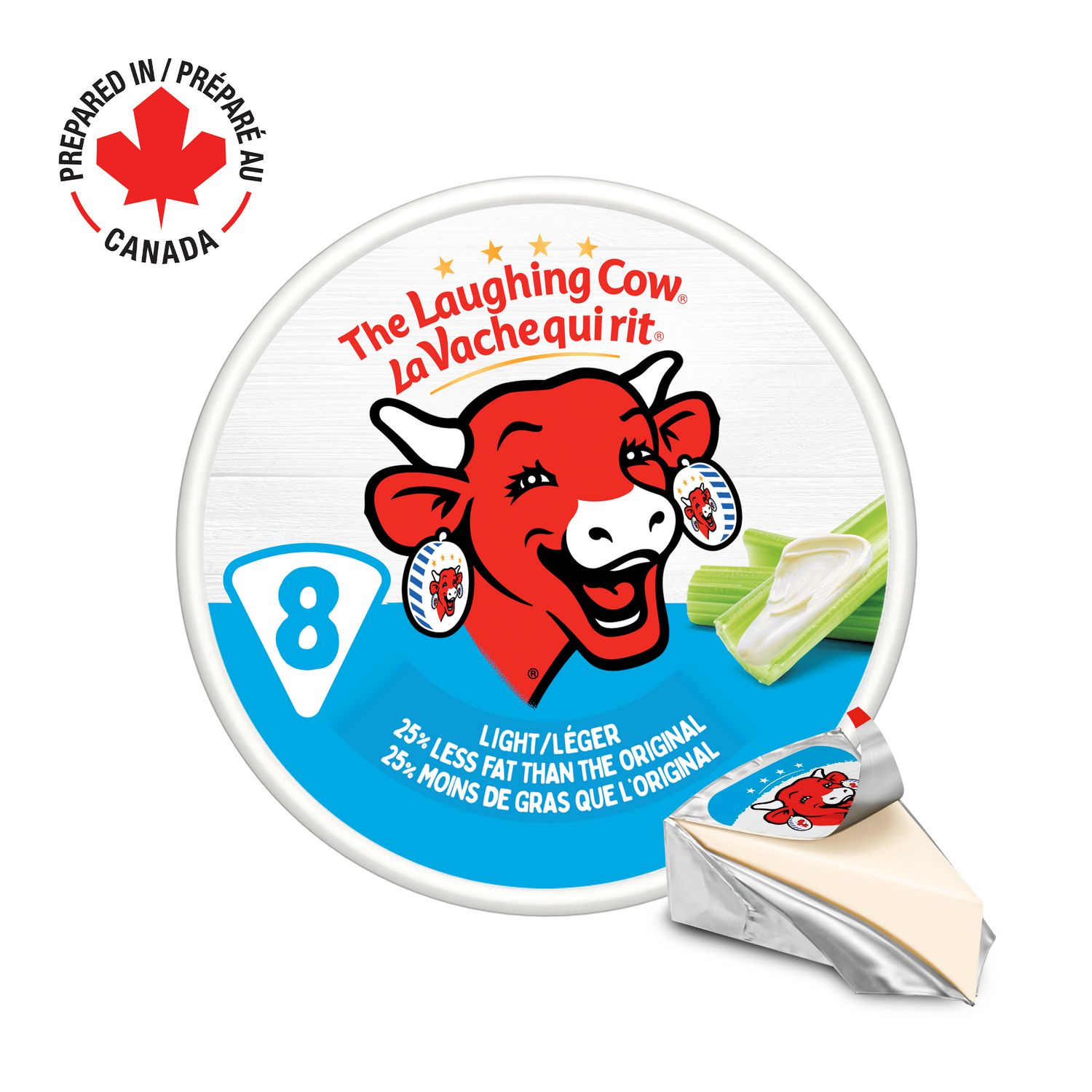 The Laughing Cow, Light, Spreadable Cheese 8P