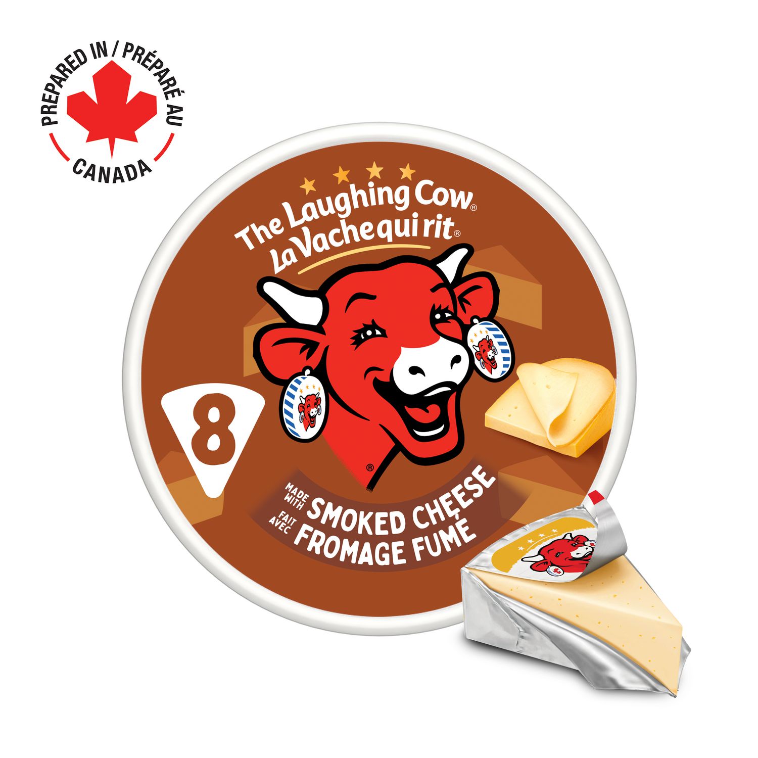 The Laughing Cow, Smoked, Spreadable Cheese 8P