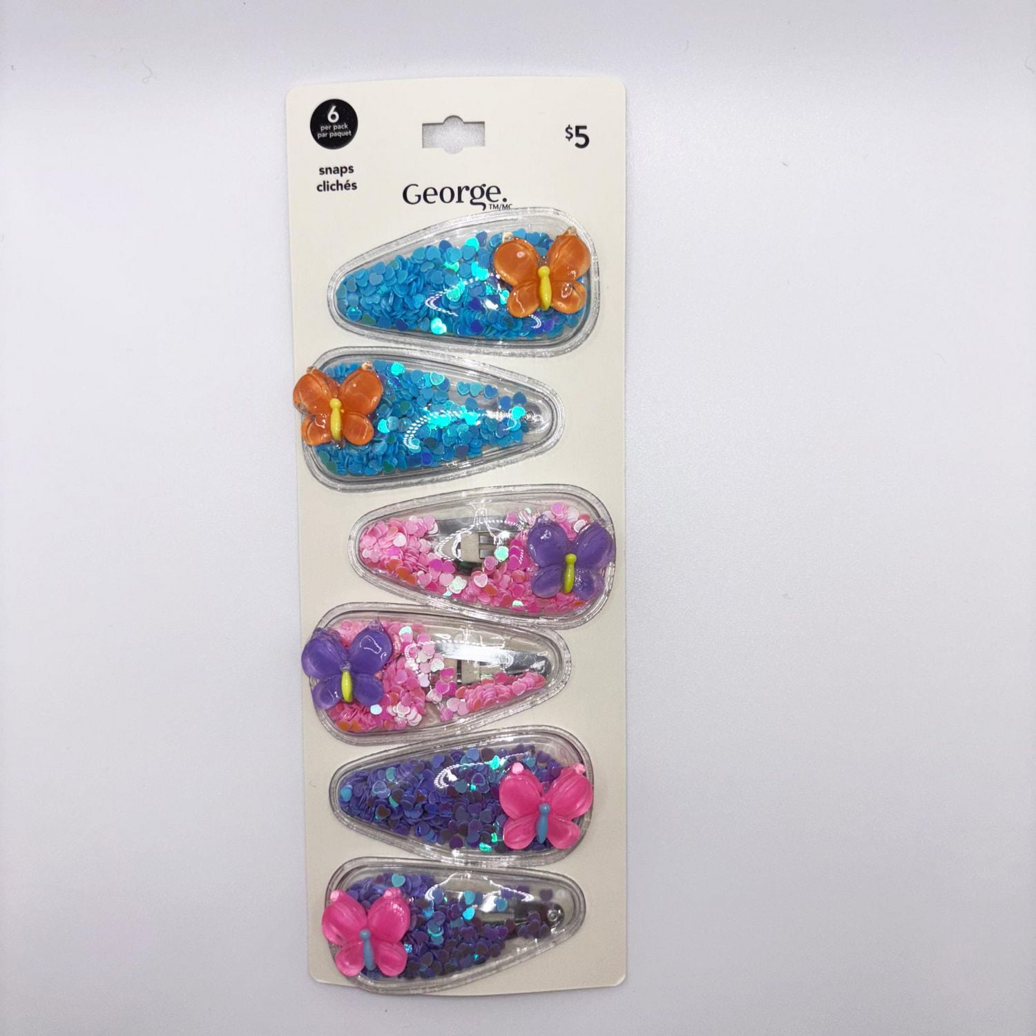 George pinces a cheveux 6  pcs