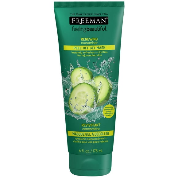 Freeman Feeling Beautiful Cucumber Facial Peel-Off Mask, Refreshing Cucumber Mask