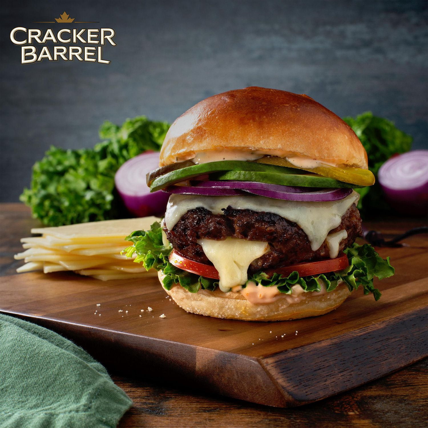 Cracker Barrel Old White Cheddar Cheese Slices