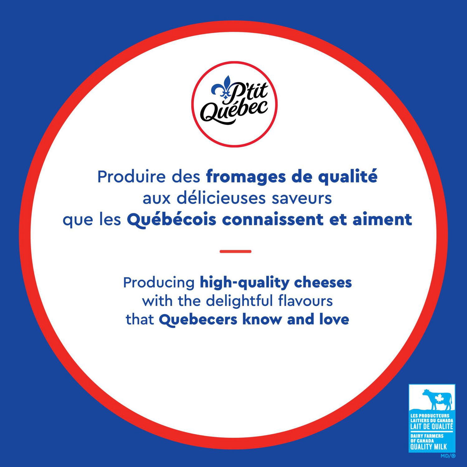 P'Tit Quebec Shredded Cheese Cheddar Marble