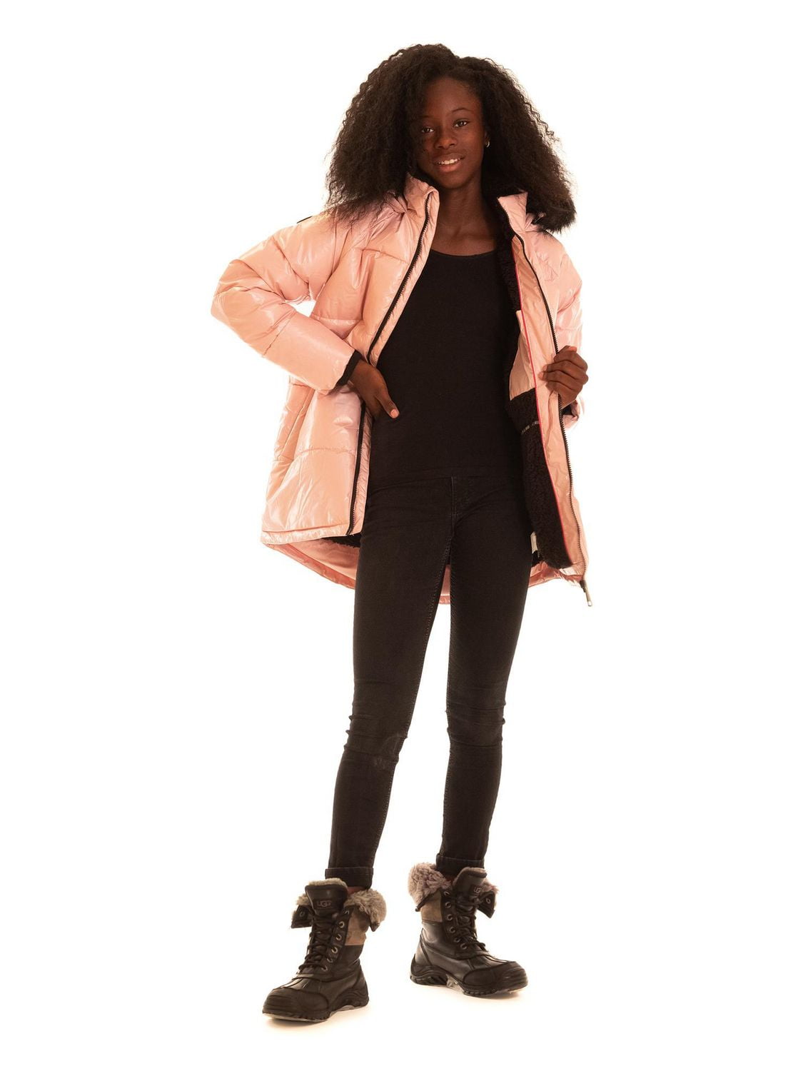 Justice Iridescent Long Puffer