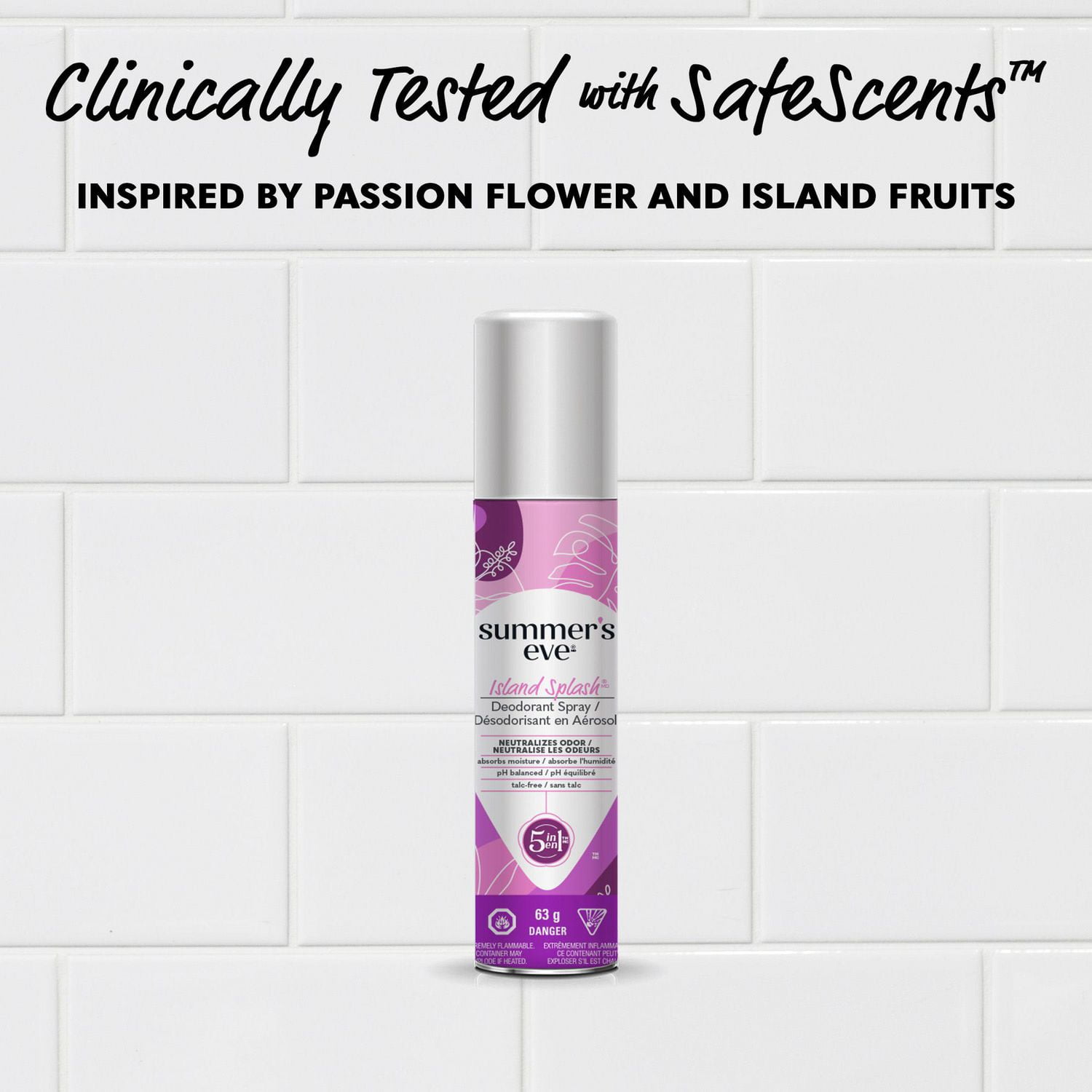 Summer's Eve Island Splash Désodorisant en Aérosol 63g