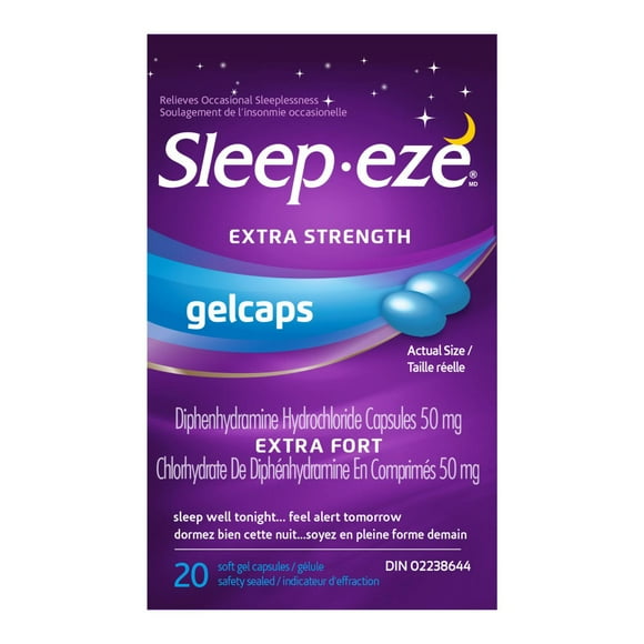 Sleep Eze Extra Strength Gel Caps, Sleep well tonight.