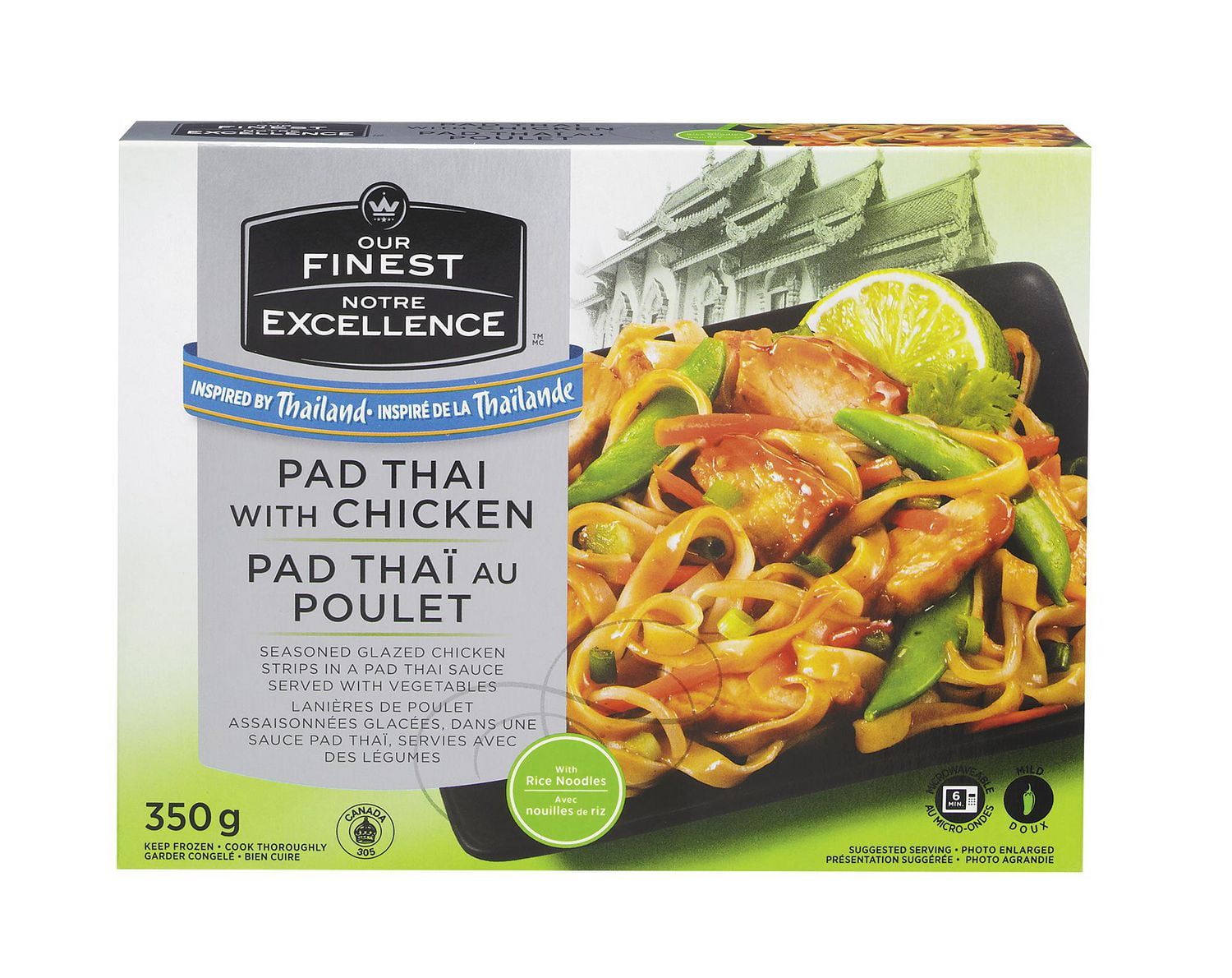 Our Finest Pad Thai With Chicken With Rice Noodles Walmart Canada   30780944 