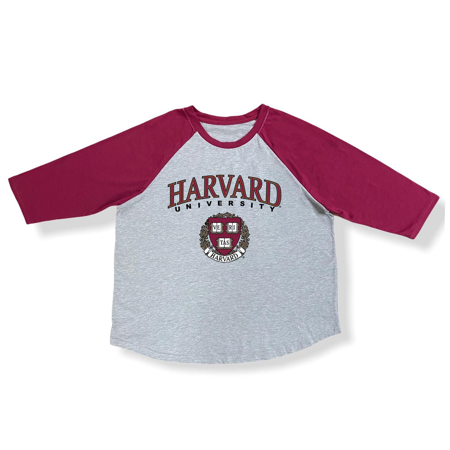 Harvard Ladies Plus 3/4  Sleeve T-Shirt