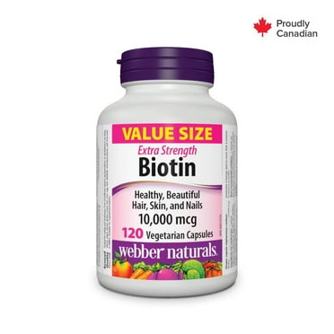 Webber Naturals Extra Strength Biotin 10,000 Mcg