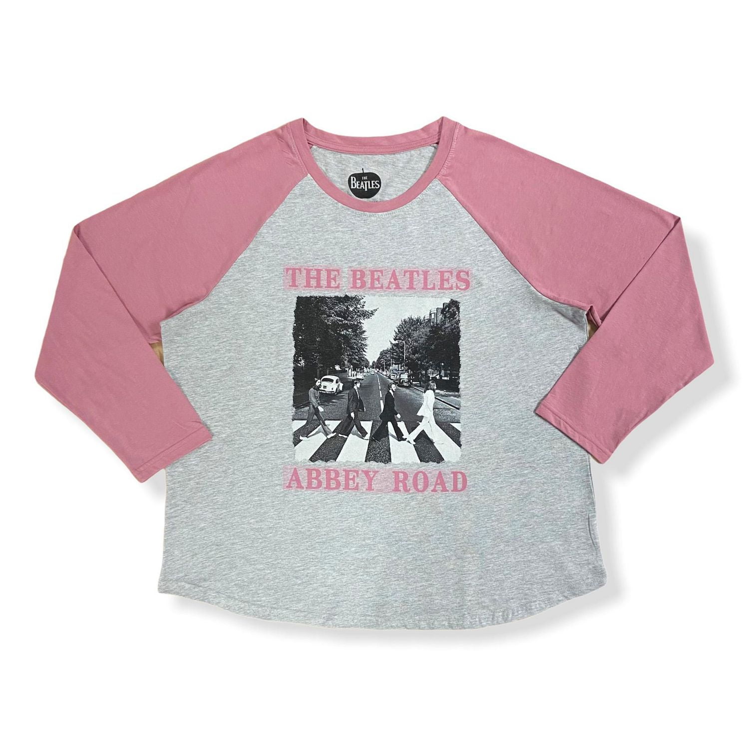 The Beatles Ladie's plus size raglan curved hem long sleeve T-Shirt