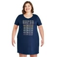 thumbnail image 1 of George Plus Women's Nightshirt and Scrunchie 4-Piece Set, 1 of 6