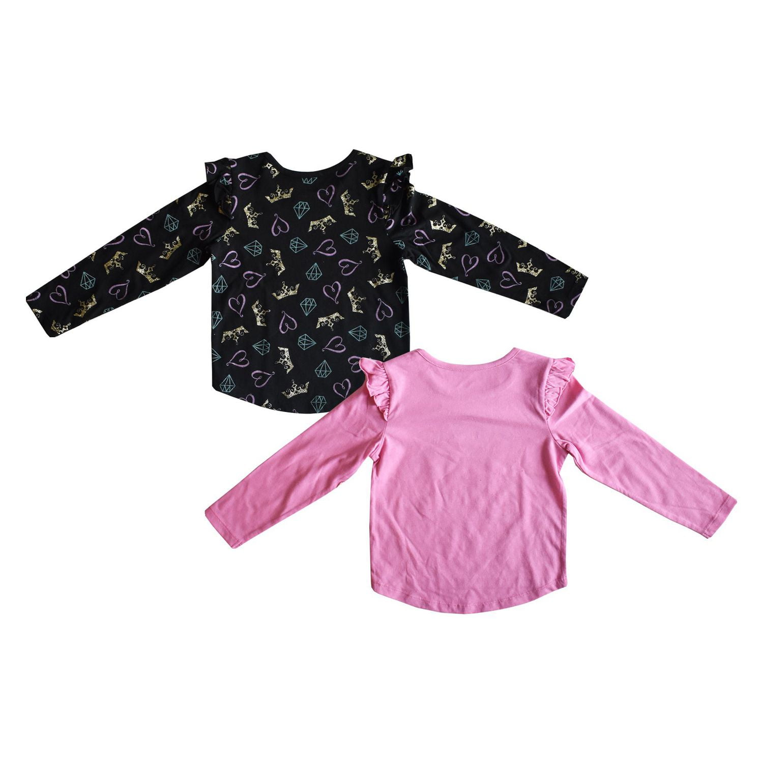 Toddler Girls Disney 2 Pack Strong At Heart Long Sleeve Fashion Tops