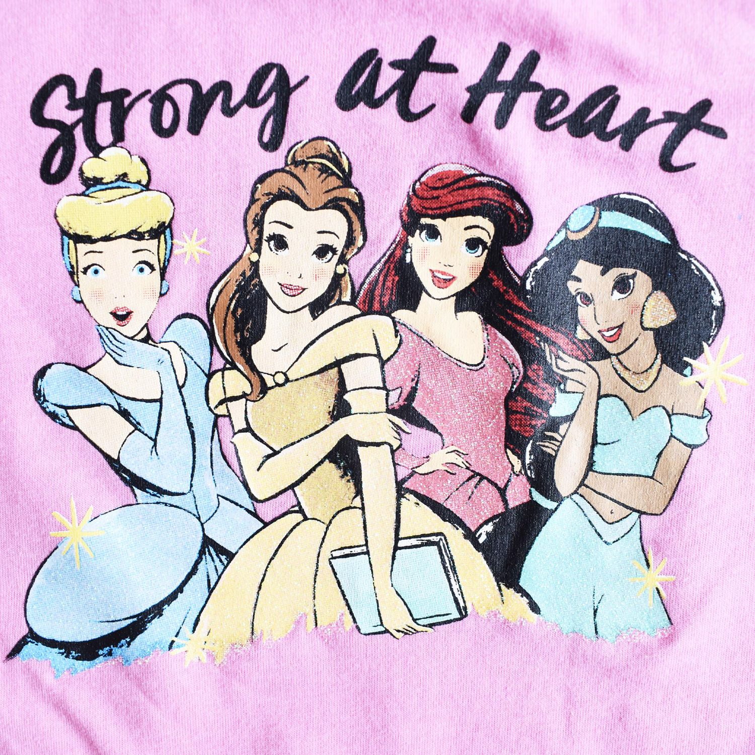 Toddler Girls Disney 2 Pack Strong At Heart Long Sleeve Fashion Tops