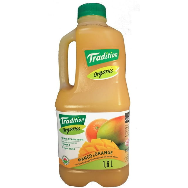 Tradition Organic Mango Orange juice 1.6L, Tradition Mango Orange is 100% juice