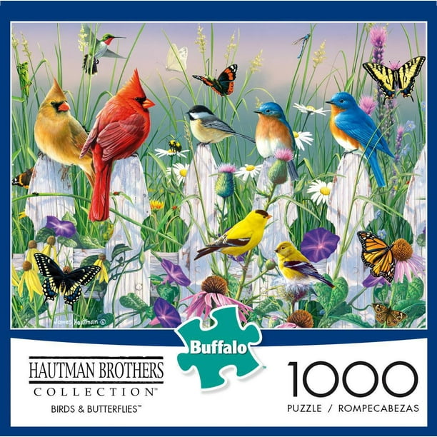 Buffalo Games Hautman Brothers Birds & Butterflies 1000 Piece Jigsaw ...