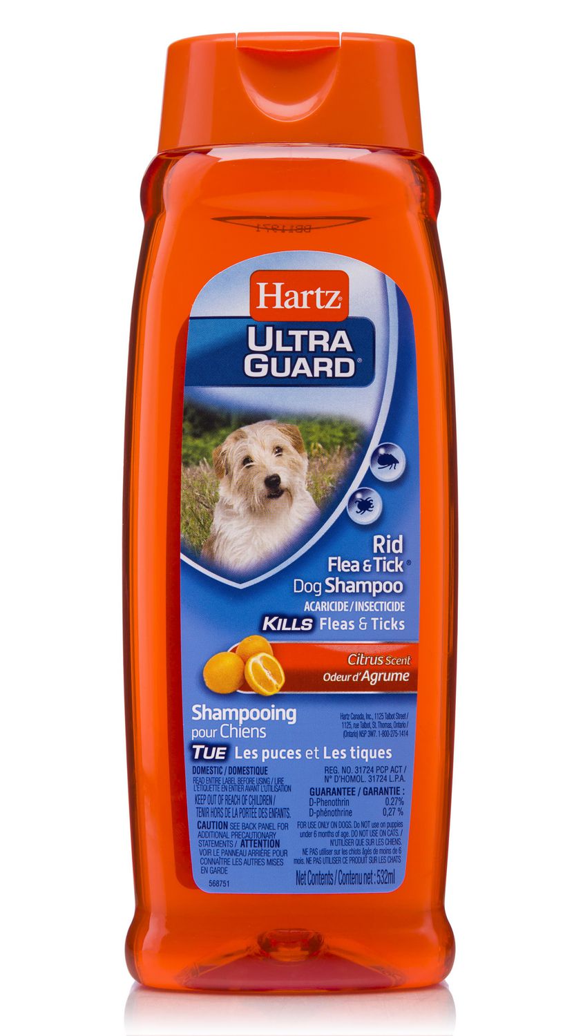 Hartz Ultra Guard Fresh Citrus Fragrance Rid Flea Tick Shampoo For Dogs ...
