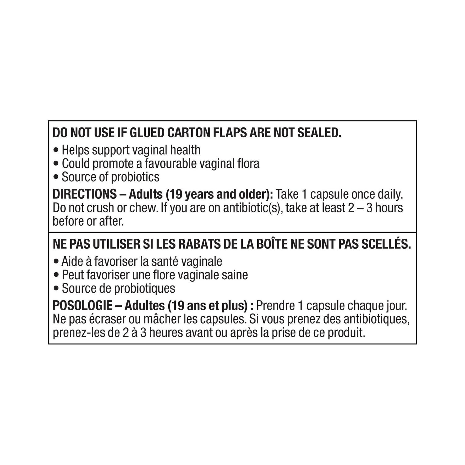 Probiotique féminin Equate