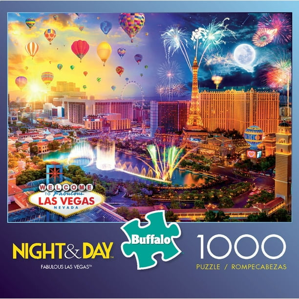 Buffalo Games Night & Day Le puzzle Fabulous Las Vegas en 1000 pièces