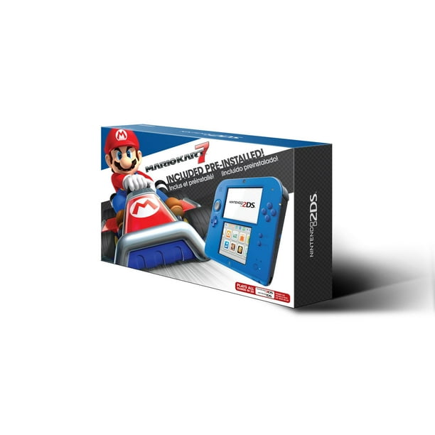 Console en bleu éléctrique 2 avec Mario KartMC de Nintendo 2DS(MC) (Jeu Préinstallé)