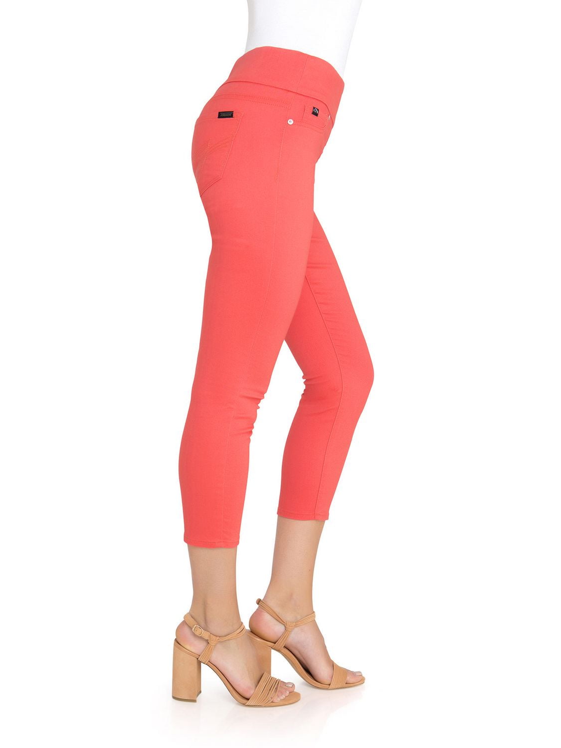 Jordache Women's Wide Waistband Pull on Legging