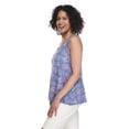 thumbnail image 2 of Iyla Women's Printed Drapey V-Neck Tank Top, 2 of 6