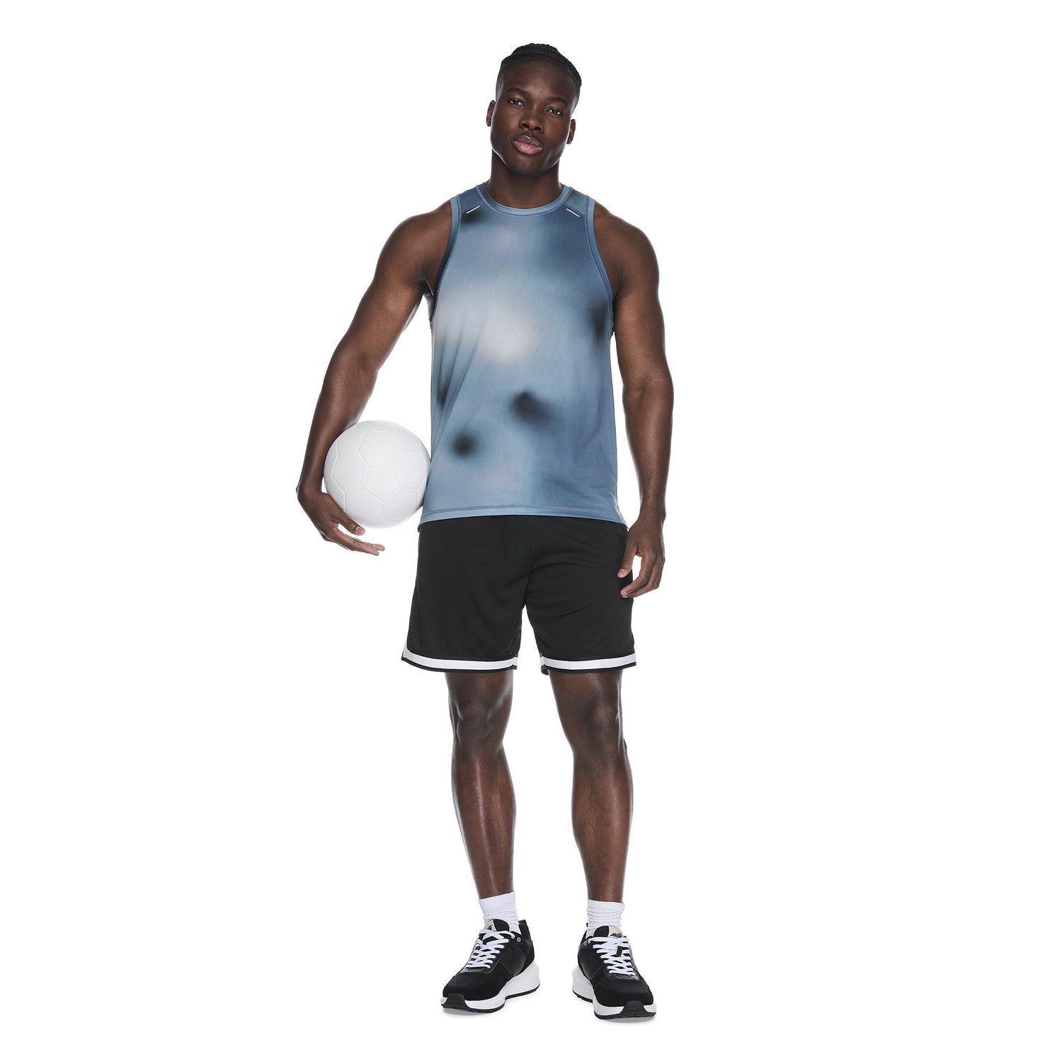 Débardeur de musculation en maille imprimée Athletic Works pour hommes