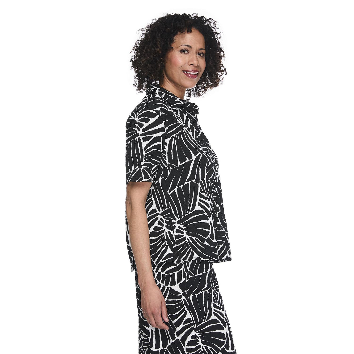 Chemisier de camp en tissu chiffonné Iyla pour femmes