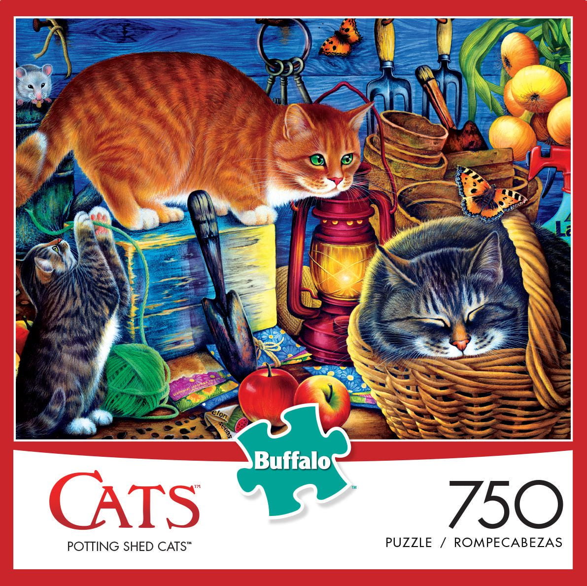 Buffalo Games Cats Potting Shed Cats 750 Piece Jigsaw Puzzle | Walmart ...