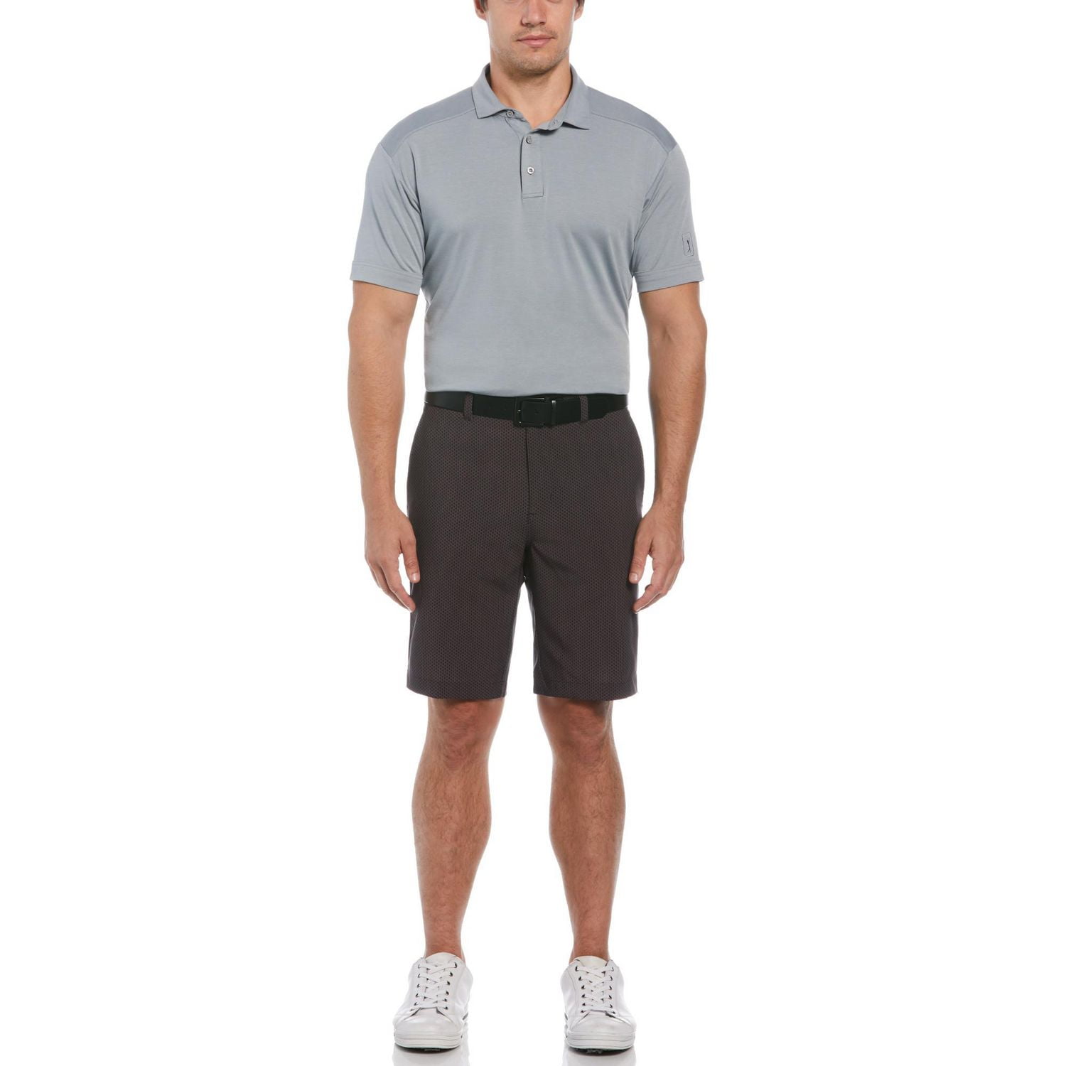 Ben Hogan Men's Micro Geometric Print 9" Golf Shorts with Active Waistband