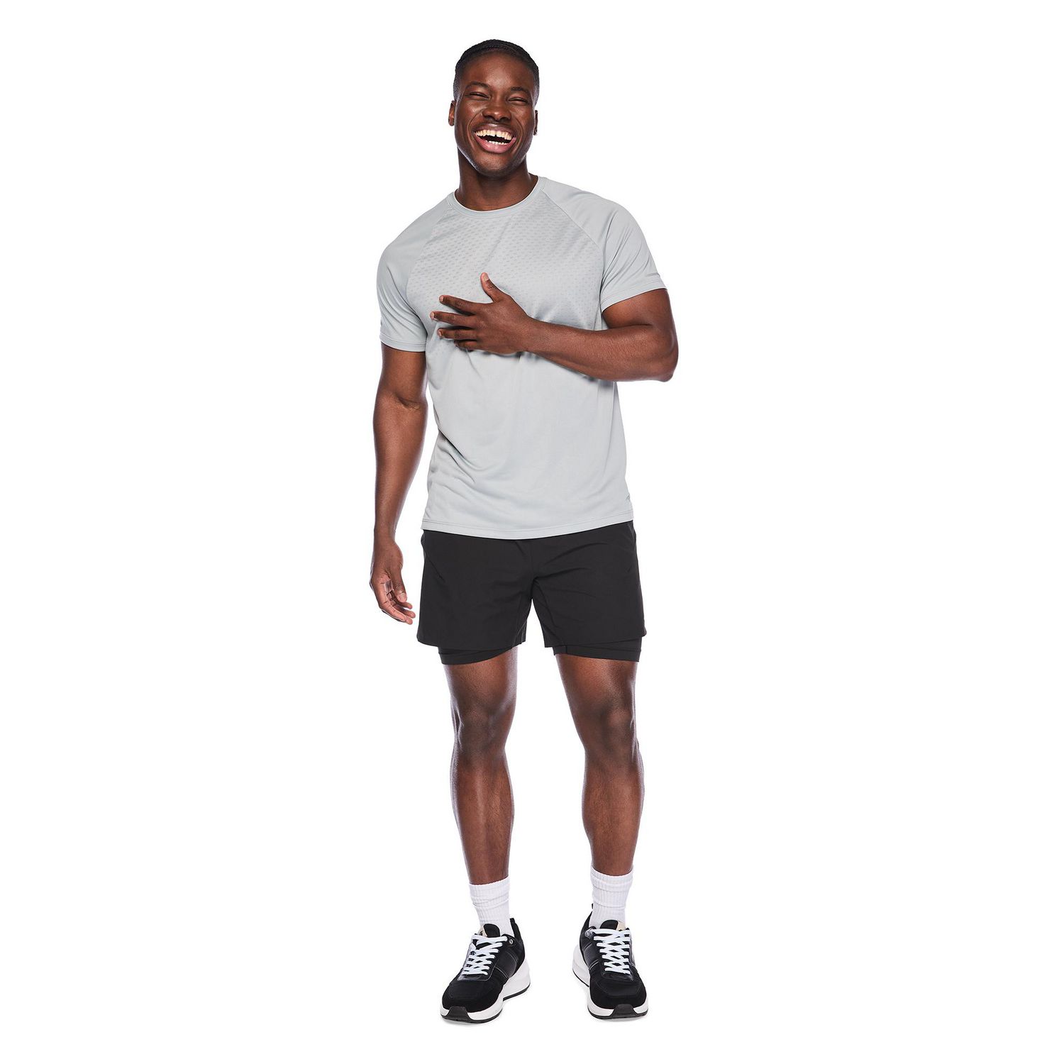 Short de court fendu sur les côtés 6 po Athletic Works pour hommes