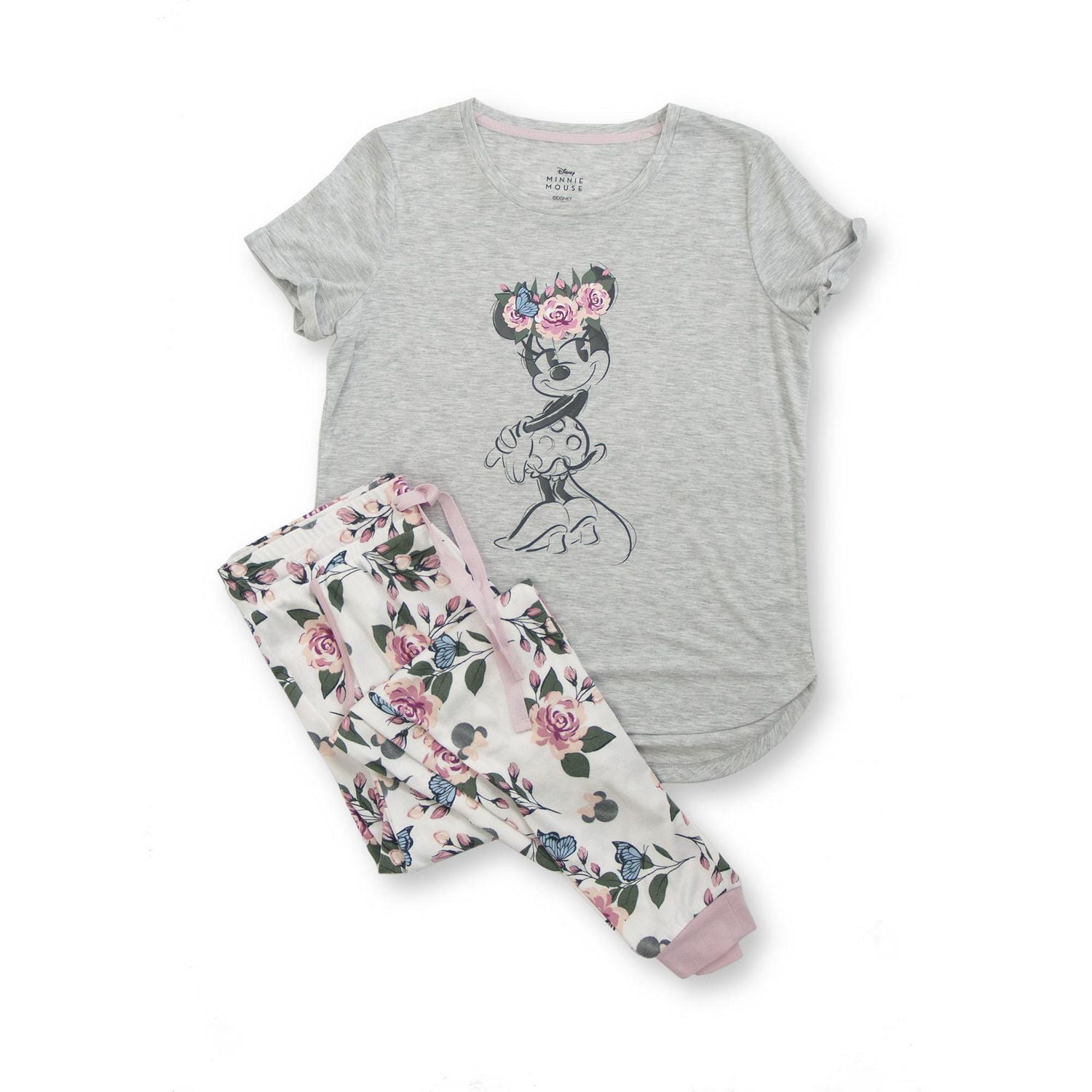 Disney Ladies' Short Sleeve 2-Piece PJ Set