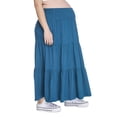 thumbnail image 3 of Paisley Sky Maternity Tiered Midi Skirt, 3 of 6