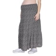 thumbnail image 3 of Paisley Sky Maternity Tiered Midi Skirt, 3 of 6