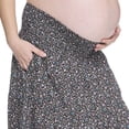 thumbnail image 4 of Paisley Sky Maternity Tiered Midi Skirt, 4 of 6