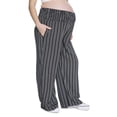 thumbnail image 3 of Pantalon à jambe large et taille à smocks Paisley Sky Maternité, 3 of 6