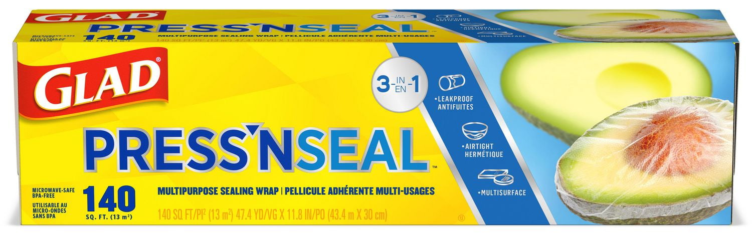 Glad Press N Seal Multipurpose Sealing Wrap 140 Sq Ft 1 Roll Walmart Canada