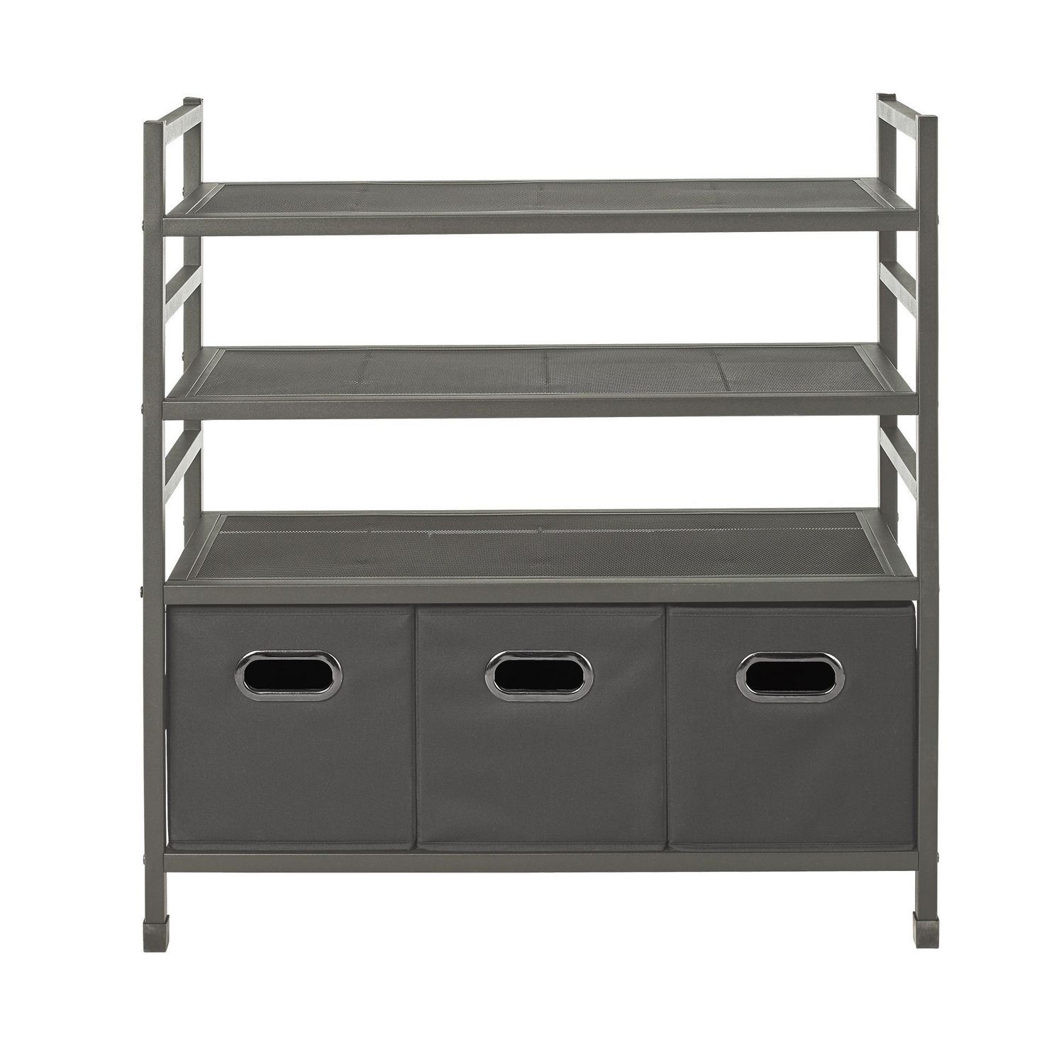 neatfreak! 4Tier Stackable Metal Storage Rack with Fabric Bins Walmart Canada