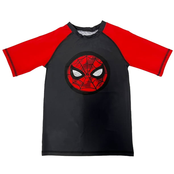 Maillot de bain anti-UV Marvel Spider-Man pour garçons Tailles XS-L