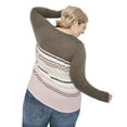 thumbnail image 3 of George Plus Women's Long Sleeve Stripe Top, 3 of 6