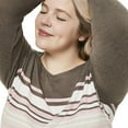 thumbnail image 4 of George Plus Women's Long Sleeve Stripe Top, 4 of 6