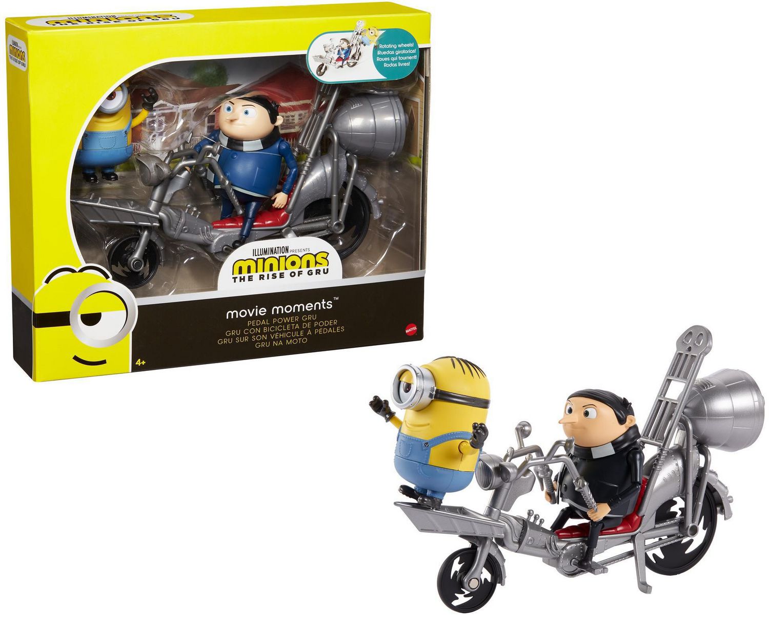 Minions The Rise Of Gru Movie Moments Pedal Power Gru Action Figure Interactive Toy With Articulation Movie Scene Accessories Walmart Canada