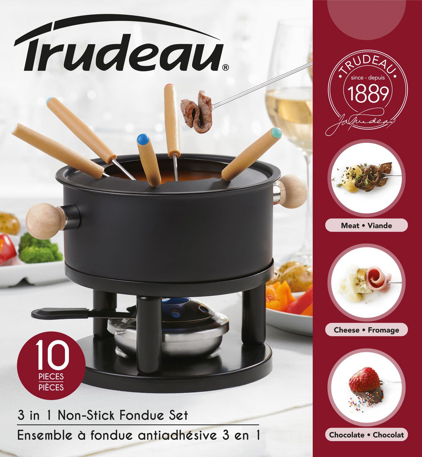 Brûleur à fondue sécuritaire de Trudeau  Ares Cuisine - Ares Accessoires  de cuisine