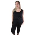 thumbnail image 1 of Time Square Women's Sleeveless Jumpsuit Long Pant with Cuff, 1 of 2