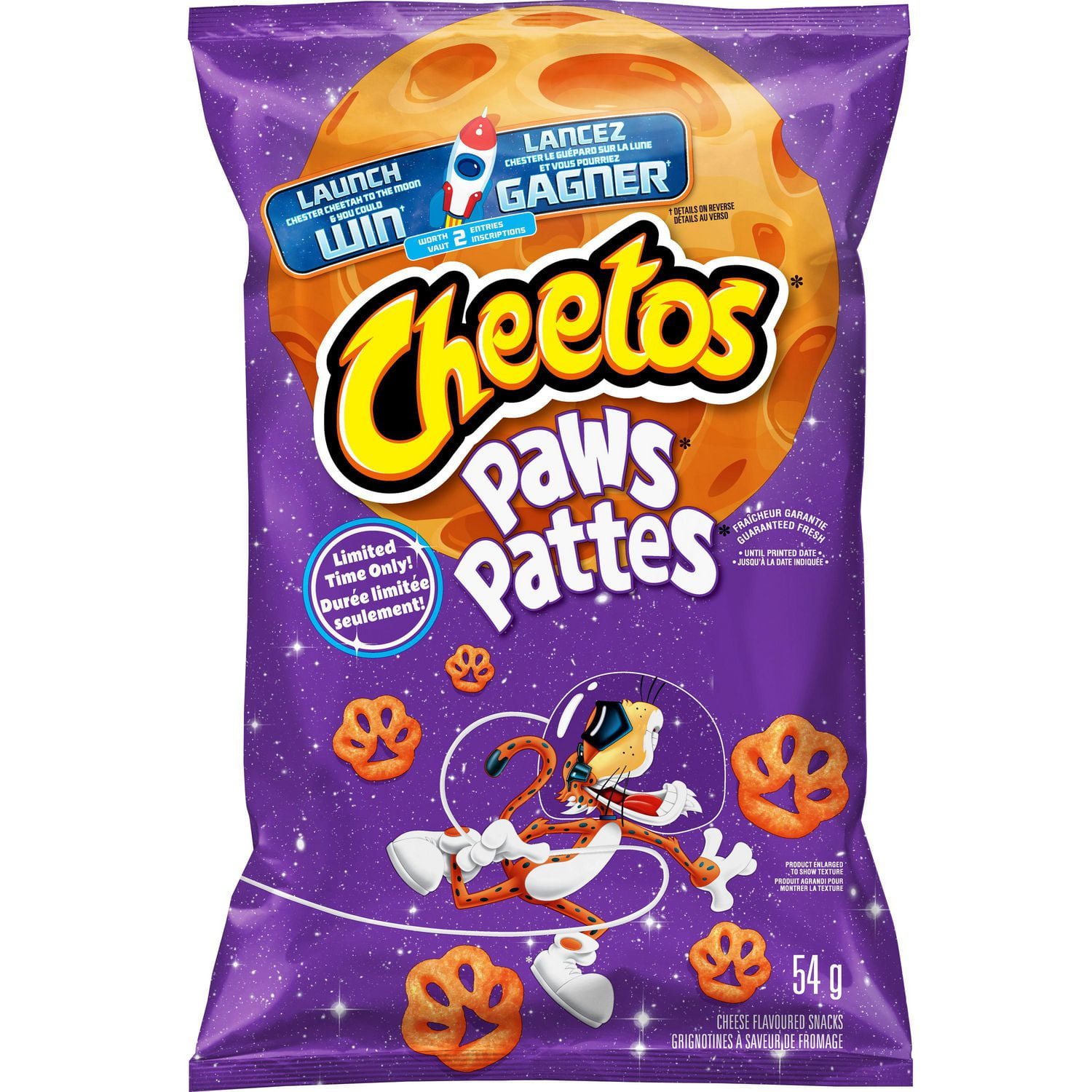 Cheetos Paws Cheddar Cheese Flavoured Snacks 54g 