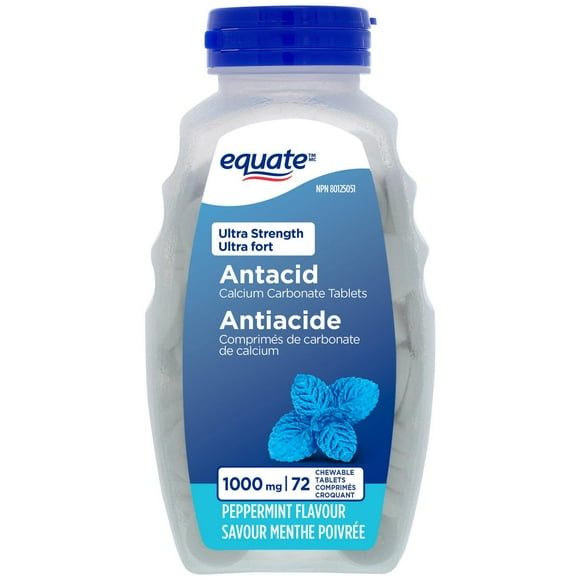 Antiacide comprimés de carbonate de calcium ultra fort Equate