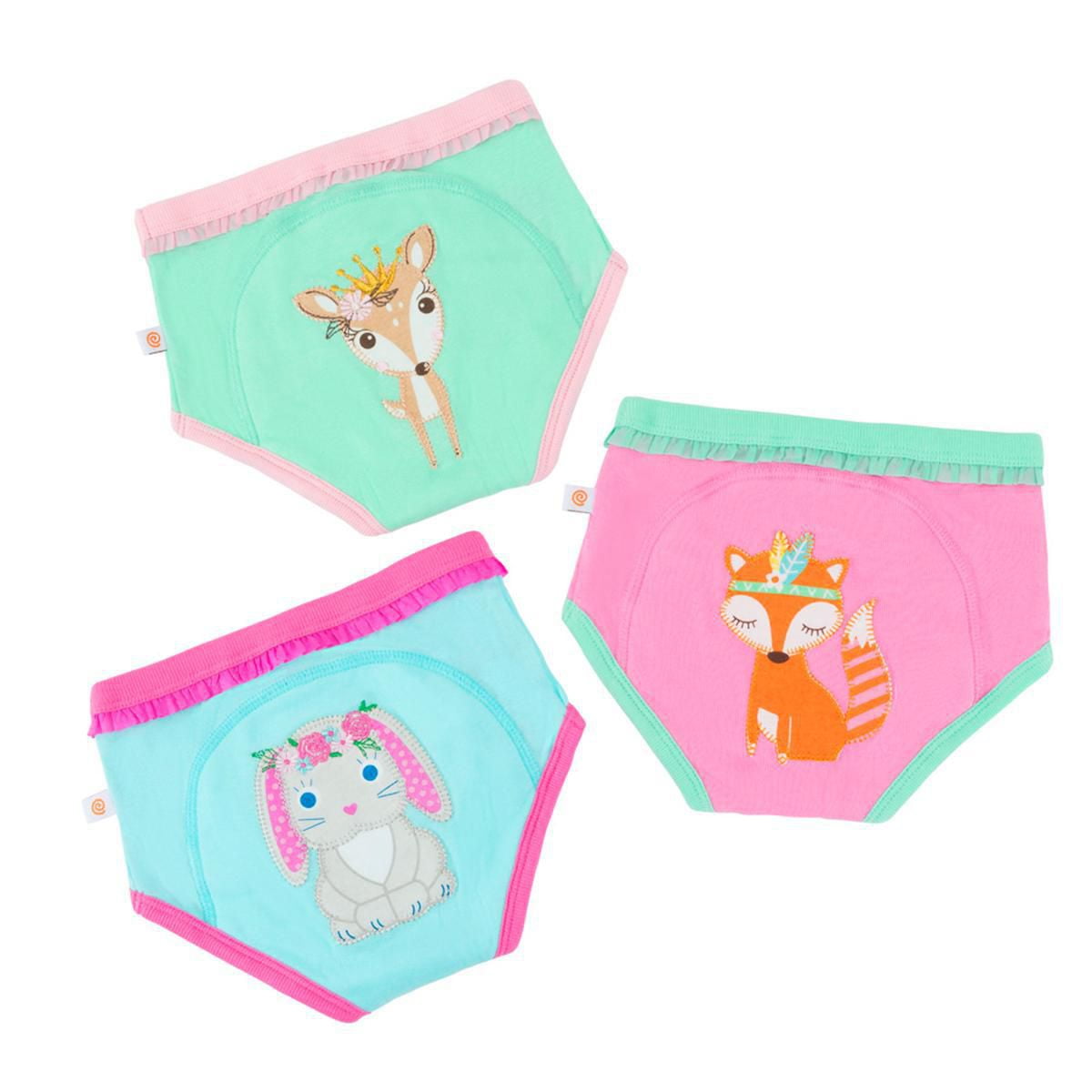 ZOOCCHINI Boys, Girls 3 Piece Organic Cotton Potty Training Pants Set -  Toilet Training Underwear 