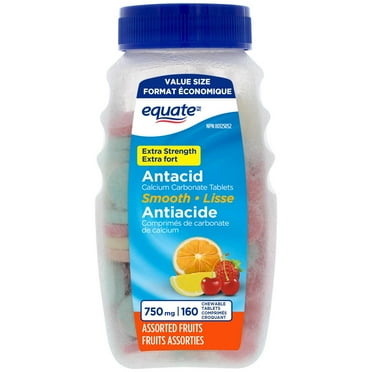 Antiacide comprimés de carbonate de calcium extra fort Equate