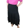 thumbnail image 1 of Time Square Women's Plus Size Tiered Crinkle Skirt, 1 of 1