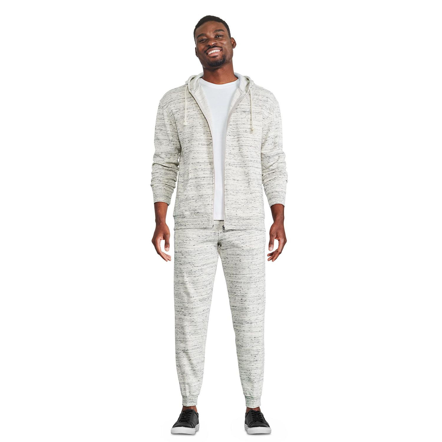 Haut à capuchon zippé sur la longueur George pour hommes Tailles P-2XL