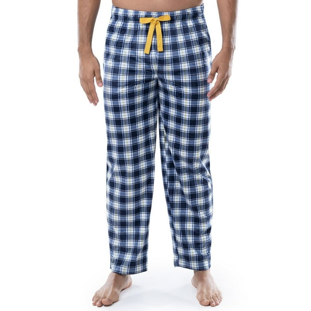 IZOD Men's Lite Touch Fleece Sleep and Lounge Pajama Pant Yellow and ...